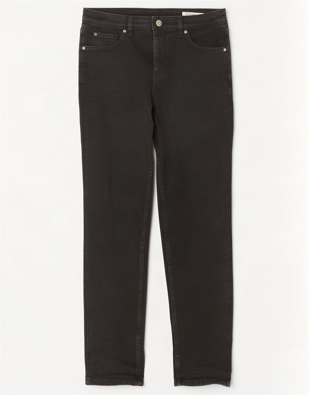 Marks & Spencer Womens The Sienna Straight Jeans UK 12 Medium W32 L30 Black