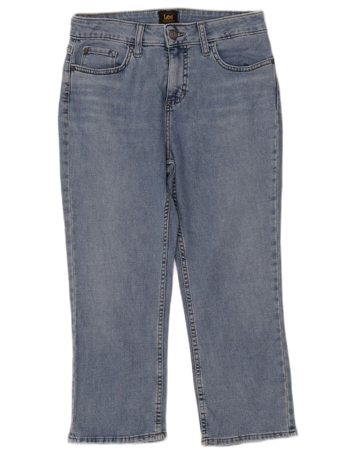 LEE Dame Capri Jeans US 8 Medium W32 L22 Blå Bomuld