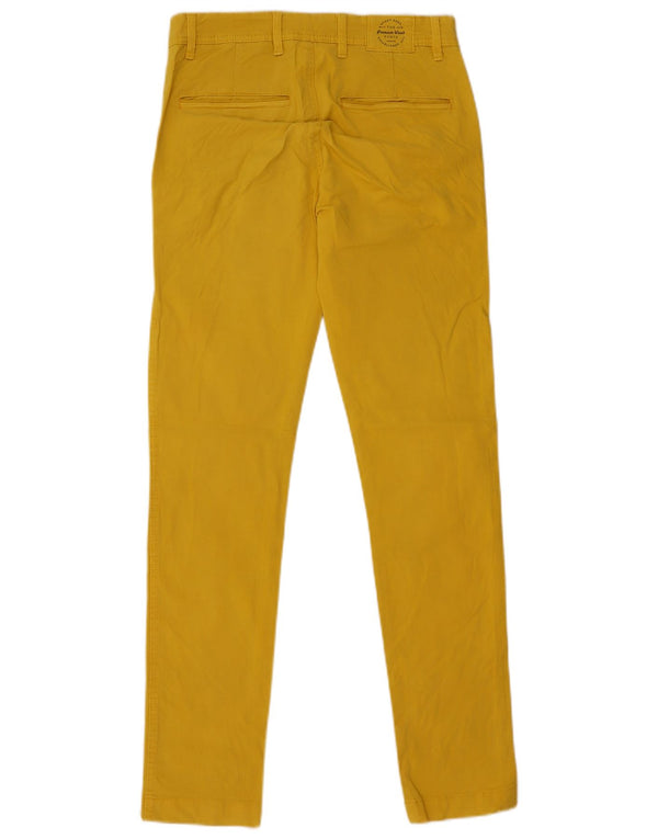 Zara Herre Slim Chino Bukser EU 36 XS W29 L32 Gul
