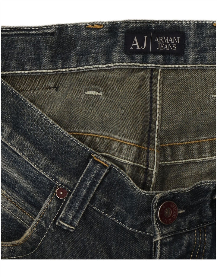 Armani Dame Bootcut Jeans W30 L32 Blå Bomuld