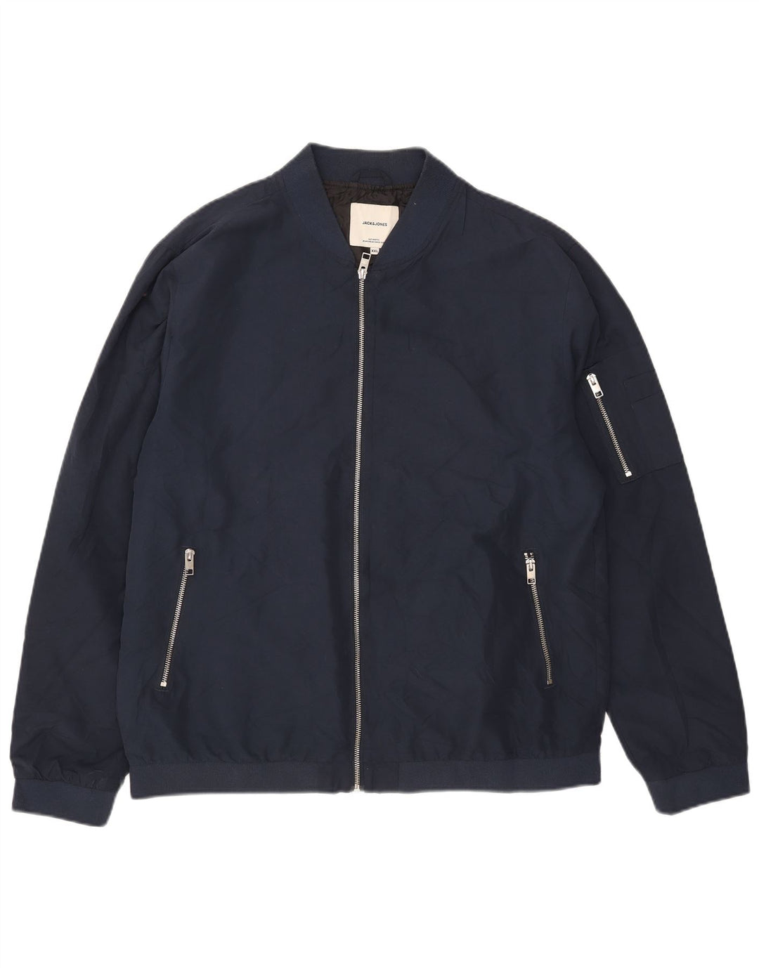Jack & Jones Herre Bomber Jacket UK 44 2XL Navy Blue