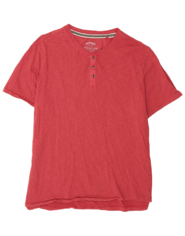 Fat Face Herre T-Shirt Top 2XL Rød Bomuld