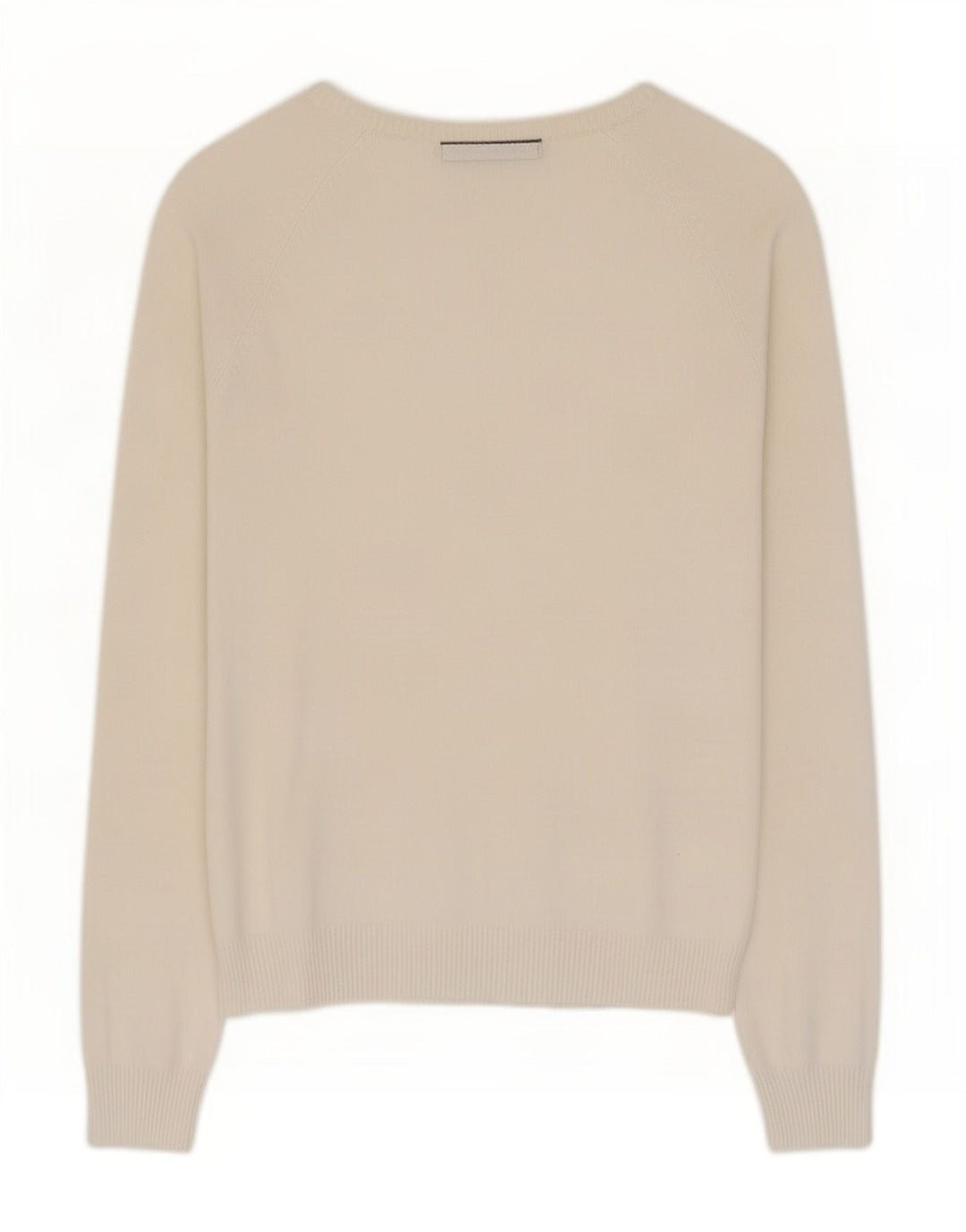 Zara Dame Cardigan Sweater UK 12 Medium White Bomuld