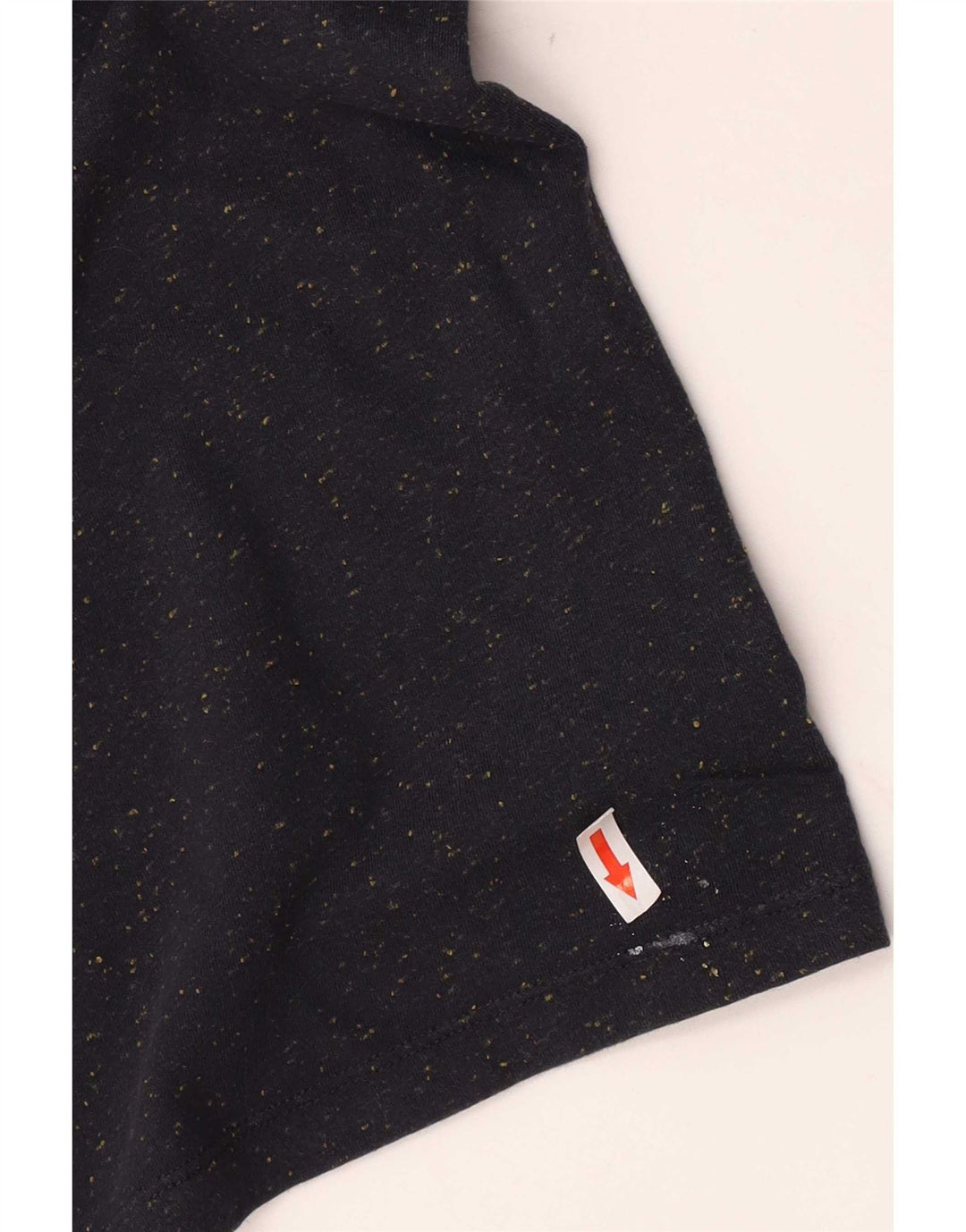 Cos Herre T-shirt Top Medium Marineblå Flecked Bomuld