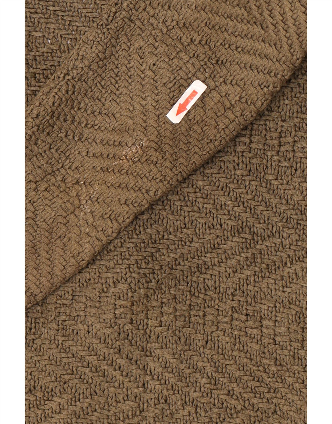 Massimo Dutti Dame Open Cardigan Sweater UK 12 Medium Khaki