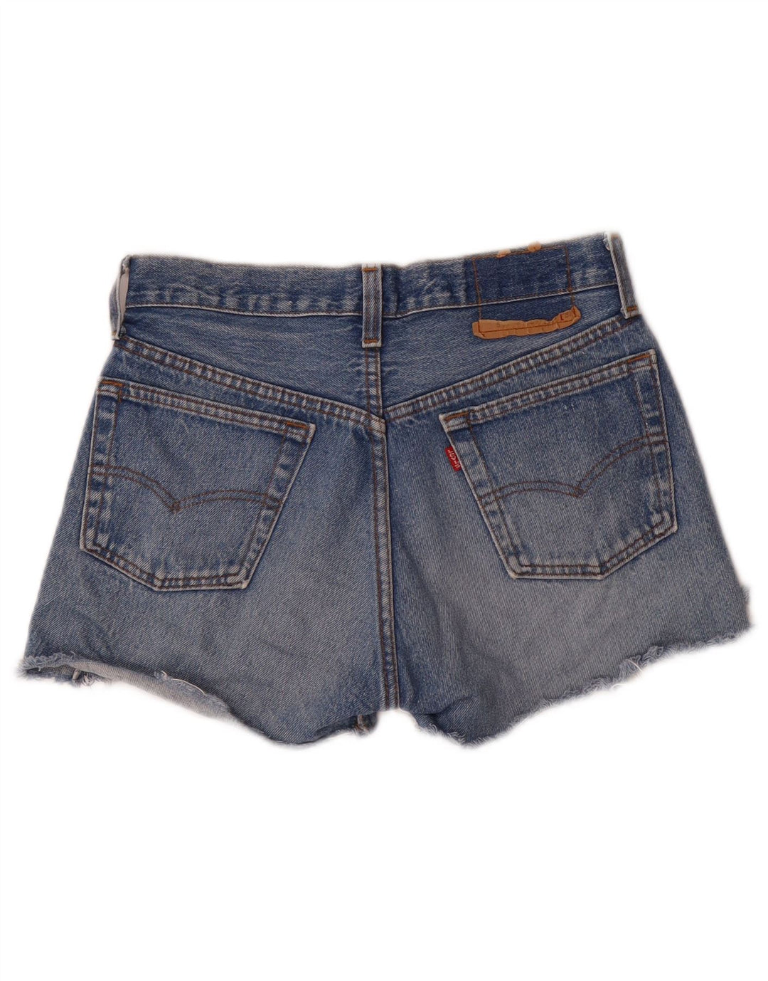 Levi's Dames Distressed Denim Shorts W26 Small Blue