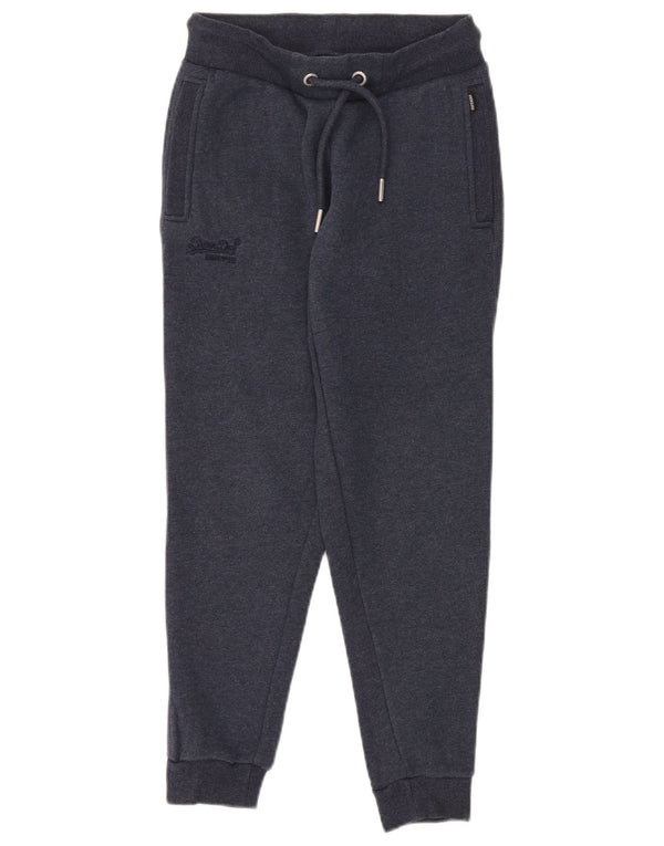 Superdry træningsdragt til kvinder Joggers UK 8 Small Navy Blue Cotton