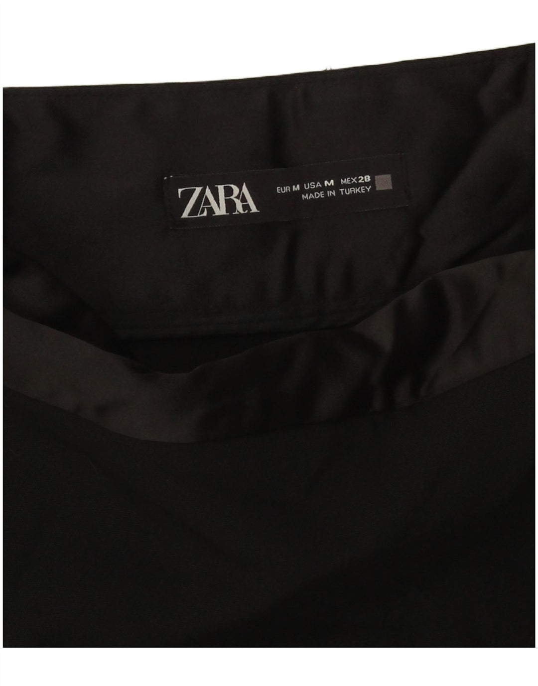 Zara Casual Shorts til kvinder Medium W28 Sort