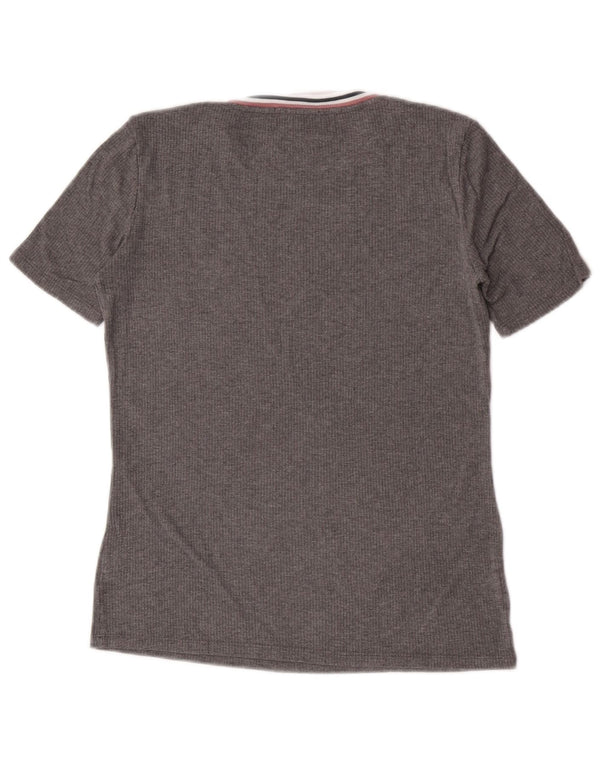 Massimo Dutti Dame T-Shirt Top UK 10 Lille Grå