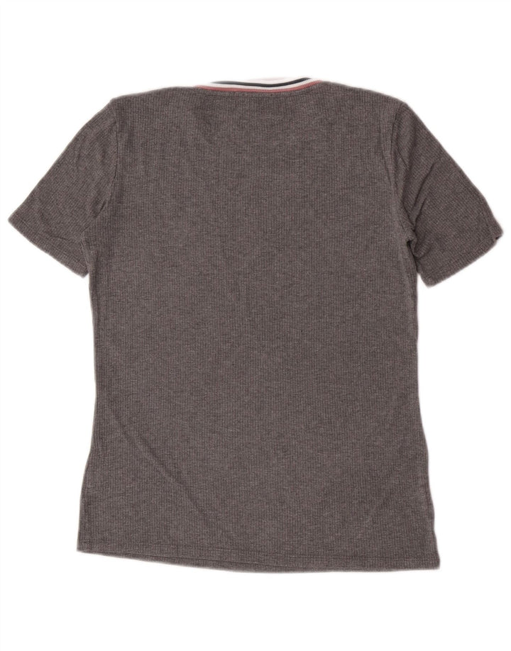 Massimo Dutti Dame T-Shirt Top UK 10 Lille Grå