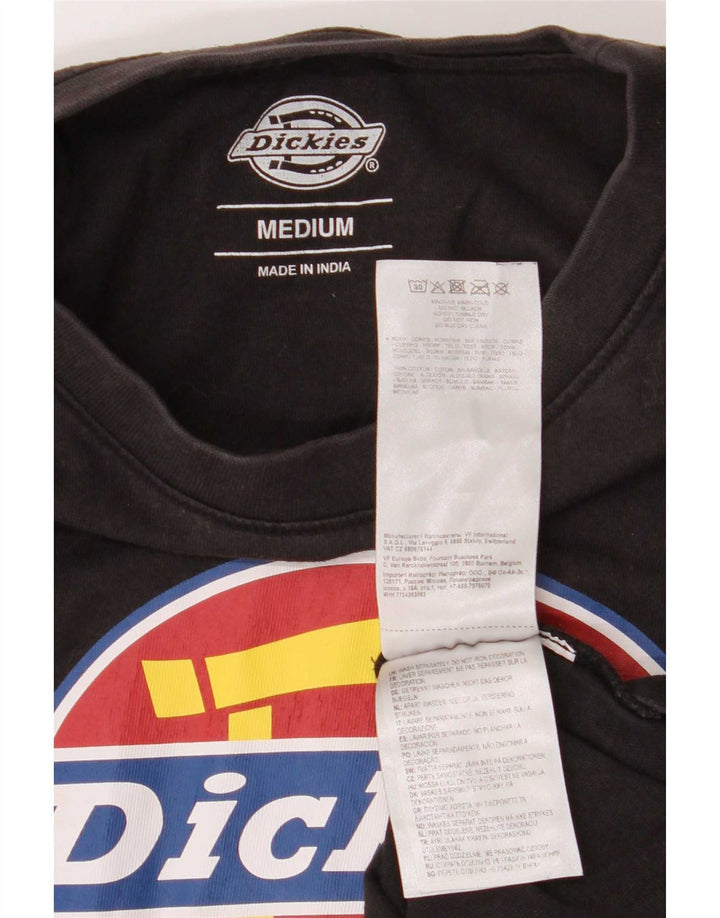 Dickies Herre Grafisk T-Shirt Top Medium Sort Bomuld