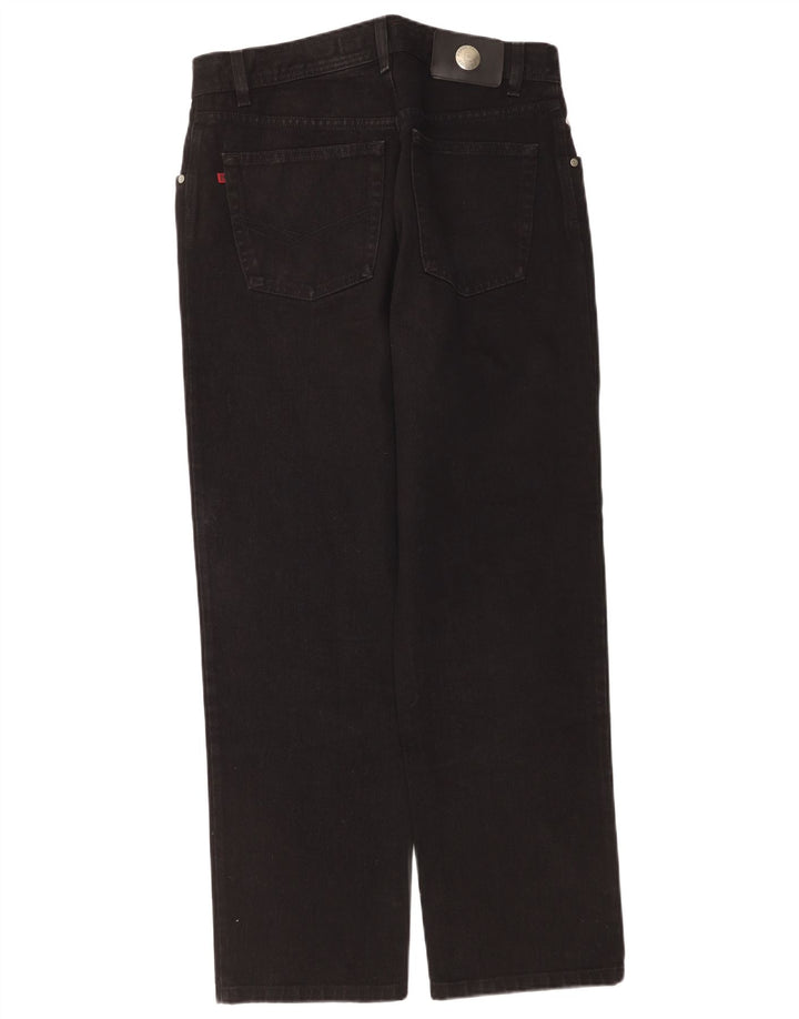 Pierre Cardin Straight Jeans til mænd W33 L30 Sort bomuld