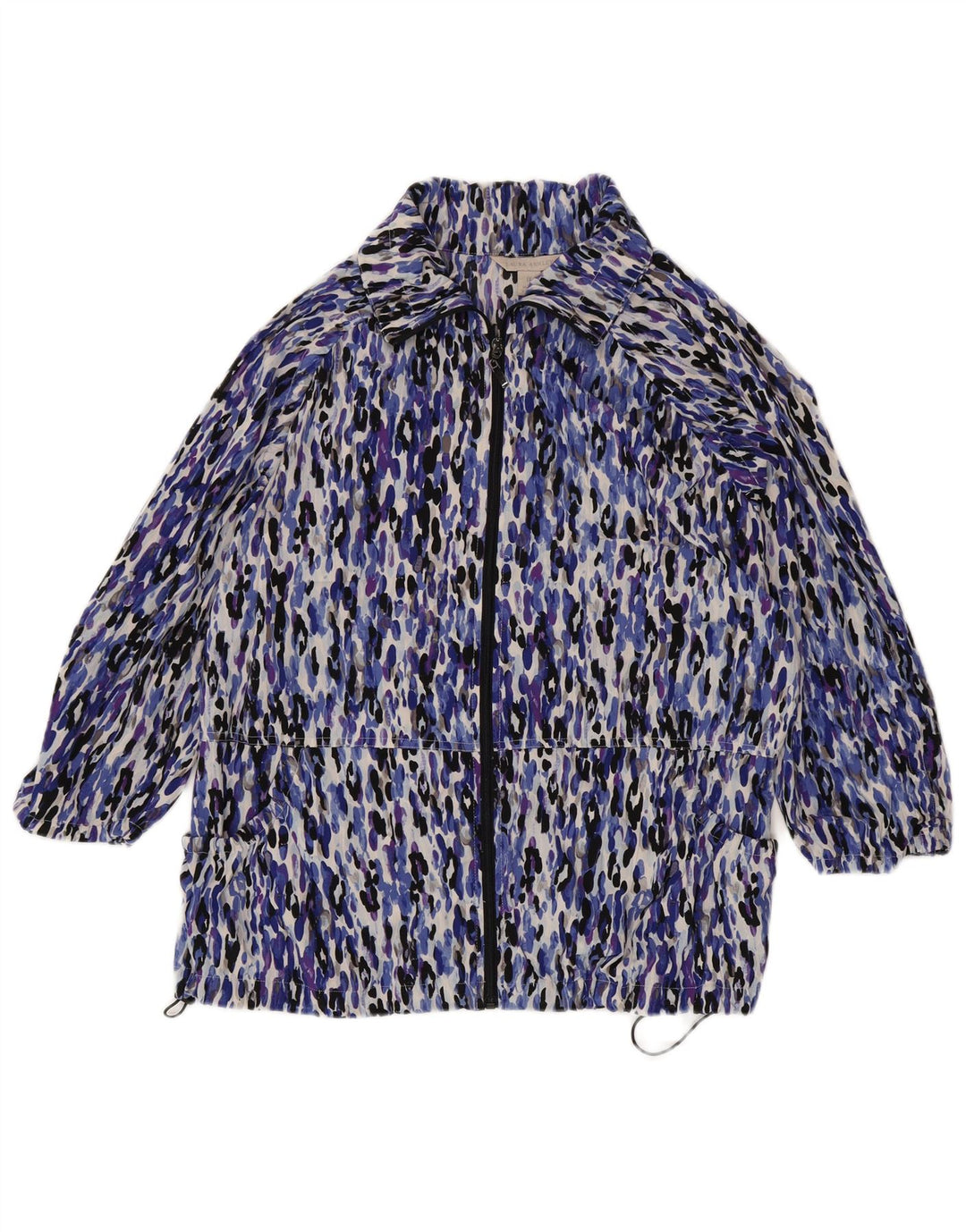 LAURA ASHLEY Dame vindjakke UK 18 XL Flerfarvet dyreprint
