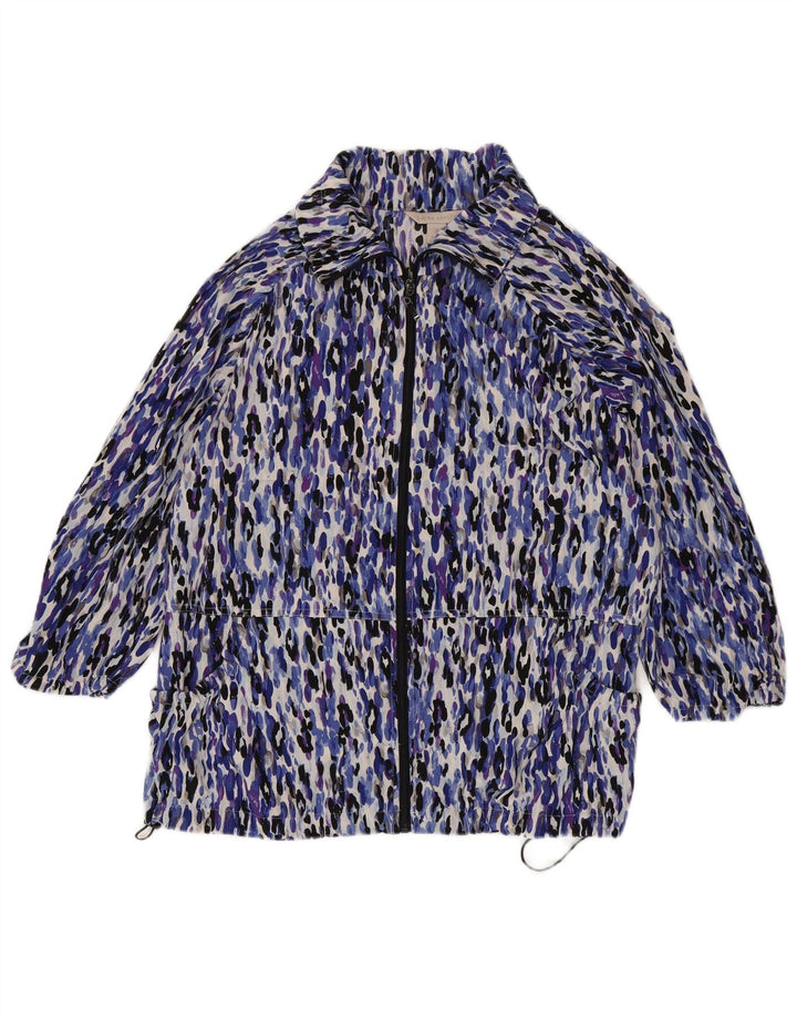 LAURA ASHLEY Dame vindjakke UK 18 XL Flerfarvet dyreprint