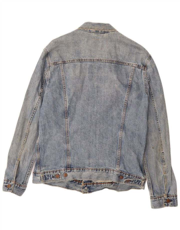 LEVI'S Mens Denim Jacket UK 40 Large Blue Cotton