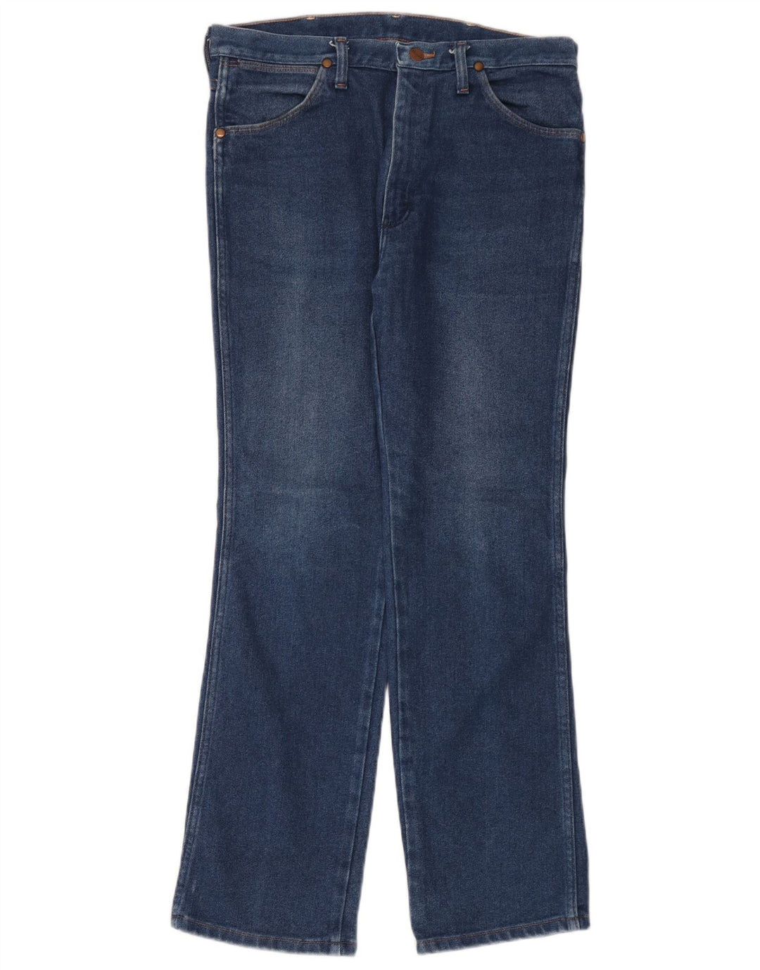 Wrangler Straight Jeans til mænd W33 L30 blå bomuld