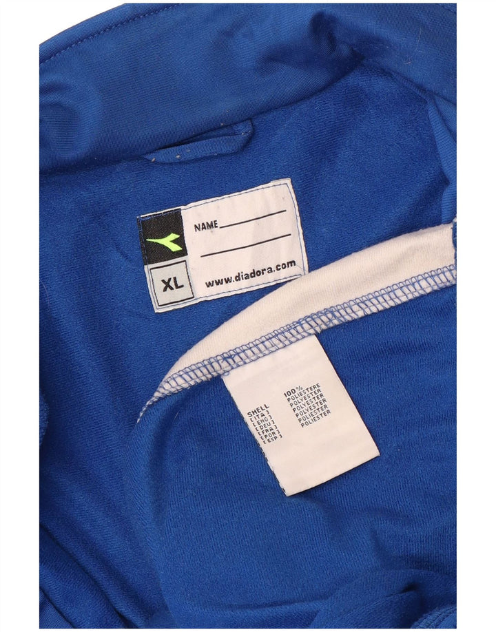Diadora Herre træningsdragt Topjakke XL Blå Colourblock Polyester