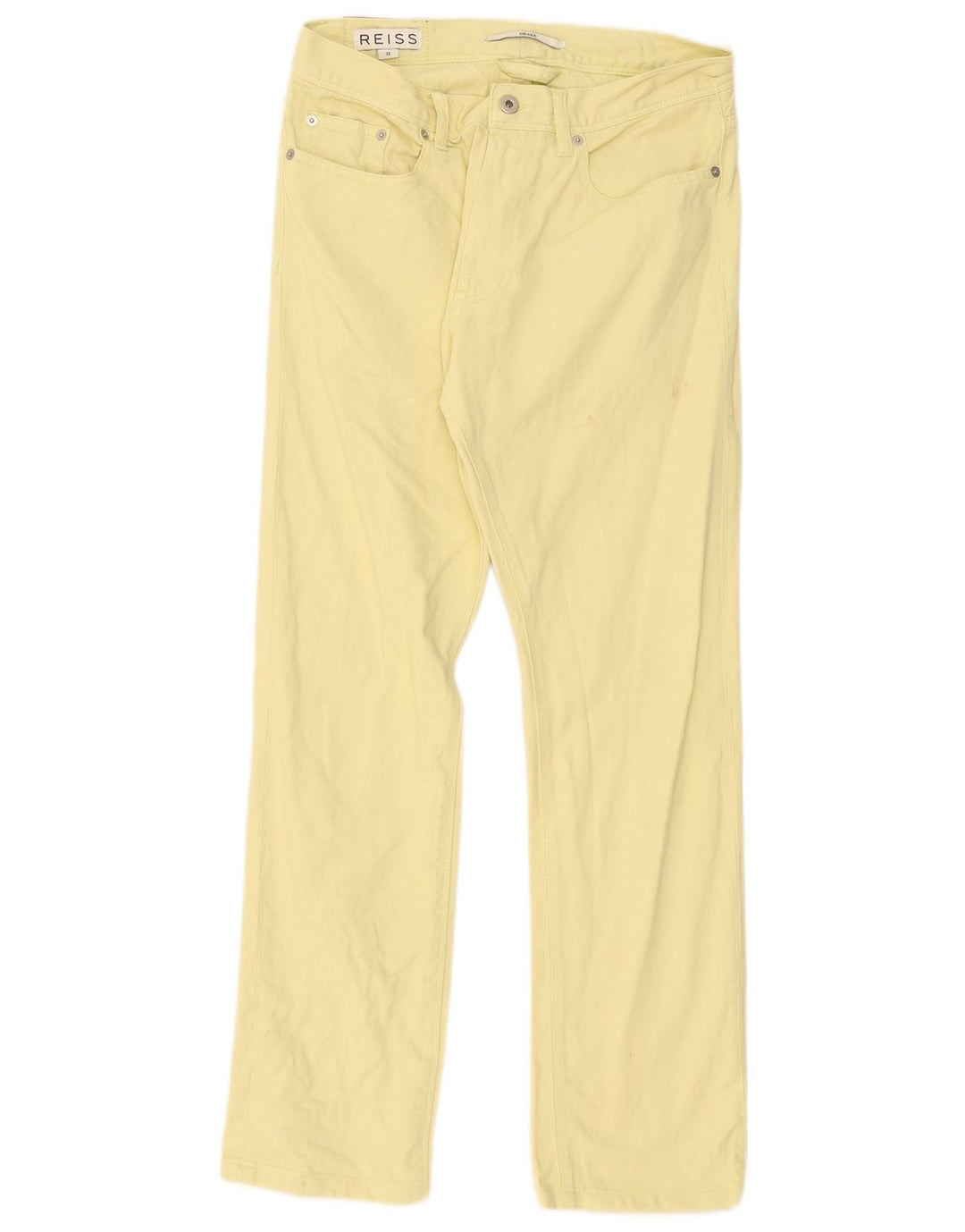 Reiss Dame Drake Straight Jeans W32 L29 Gul