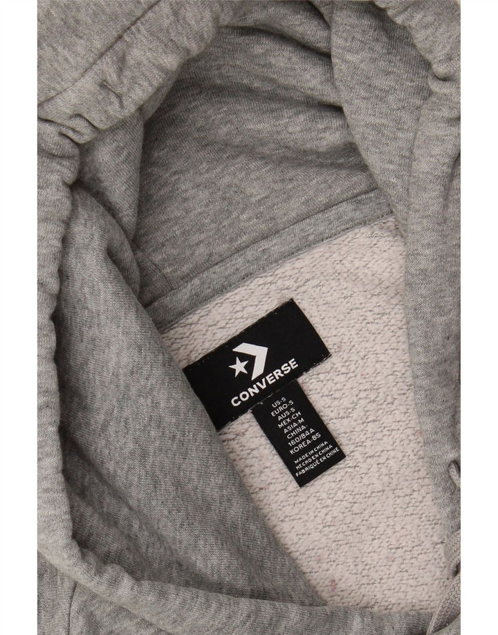 CONVERSE Womens Hoodie Jumper UK 10 Small Grey Cotton Vintage Converse and Second-Hand Converse from Messina Hembry 