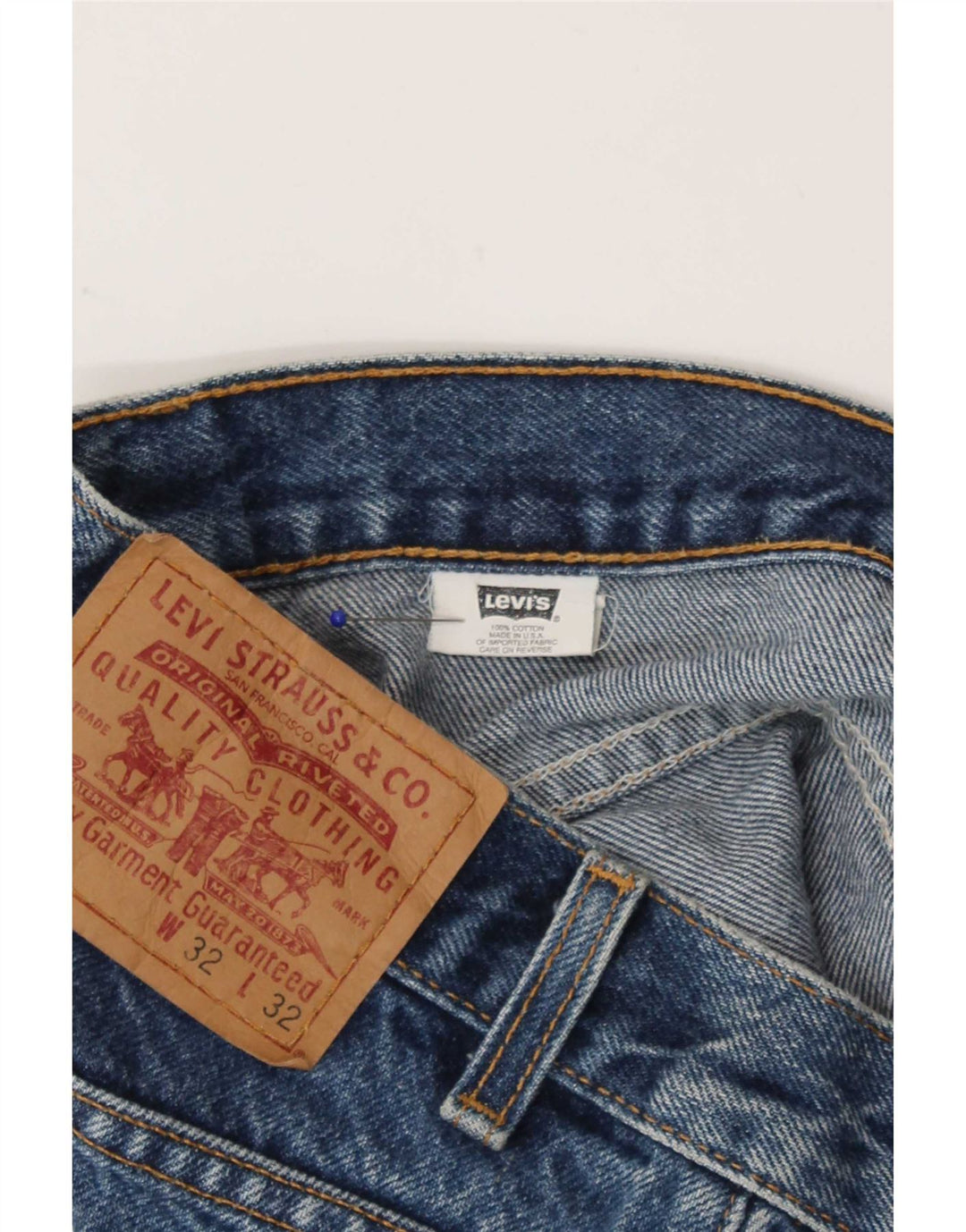Levi's Womens 517 denimshorts W32 Large Blue Bomuld