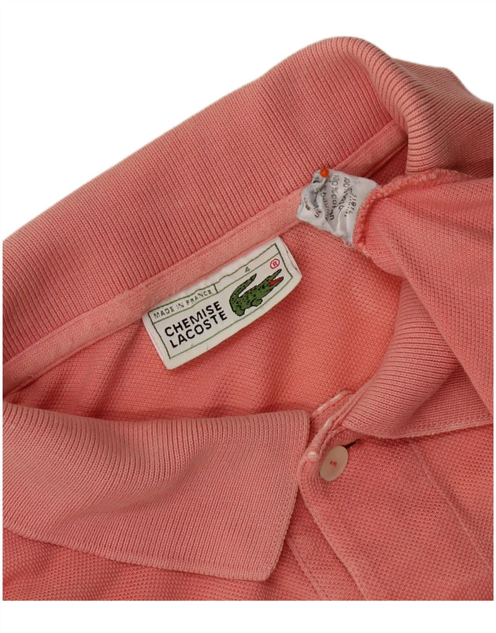LACOSTE Poloshirt til mænd størrelse 4 Medium Pink Bomuld