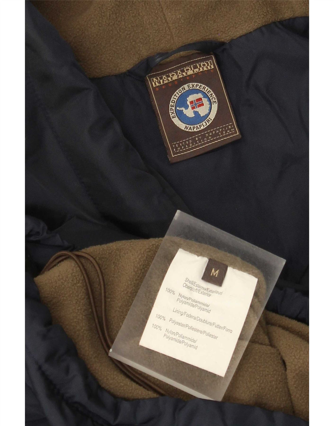 Napapijri Herre Geographic Graphic Anorak Jacket UK 38 Medium Navy Blue