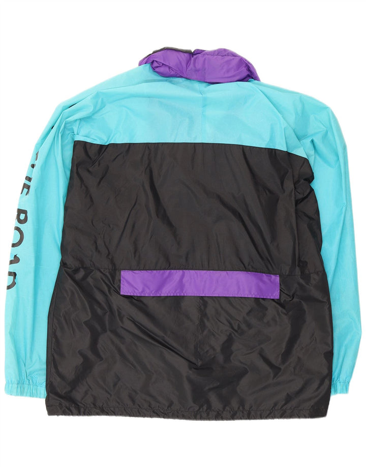 K-Way Herre Grafisk Pullover Regnjakke UK 40 Large Black Colourblock
