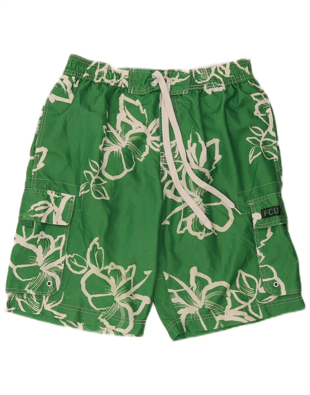 French Connection Badeshorts til mænd Medium Green Floral Polyester