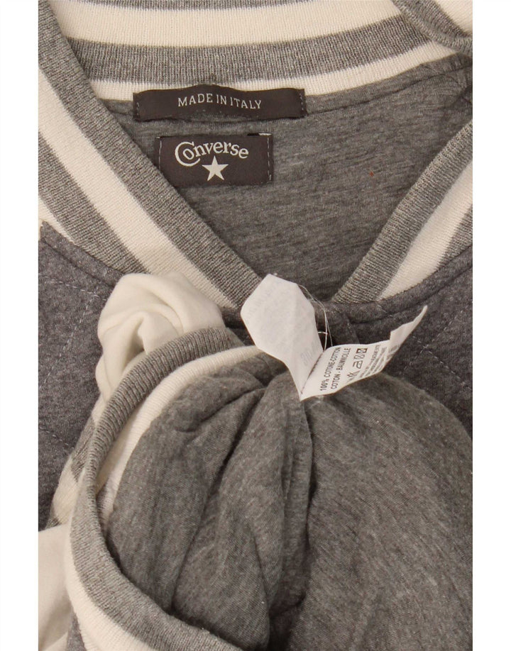 Converse Womens Varsity træningsdragt Topjakke UK 14 Medium Grey Colourblock