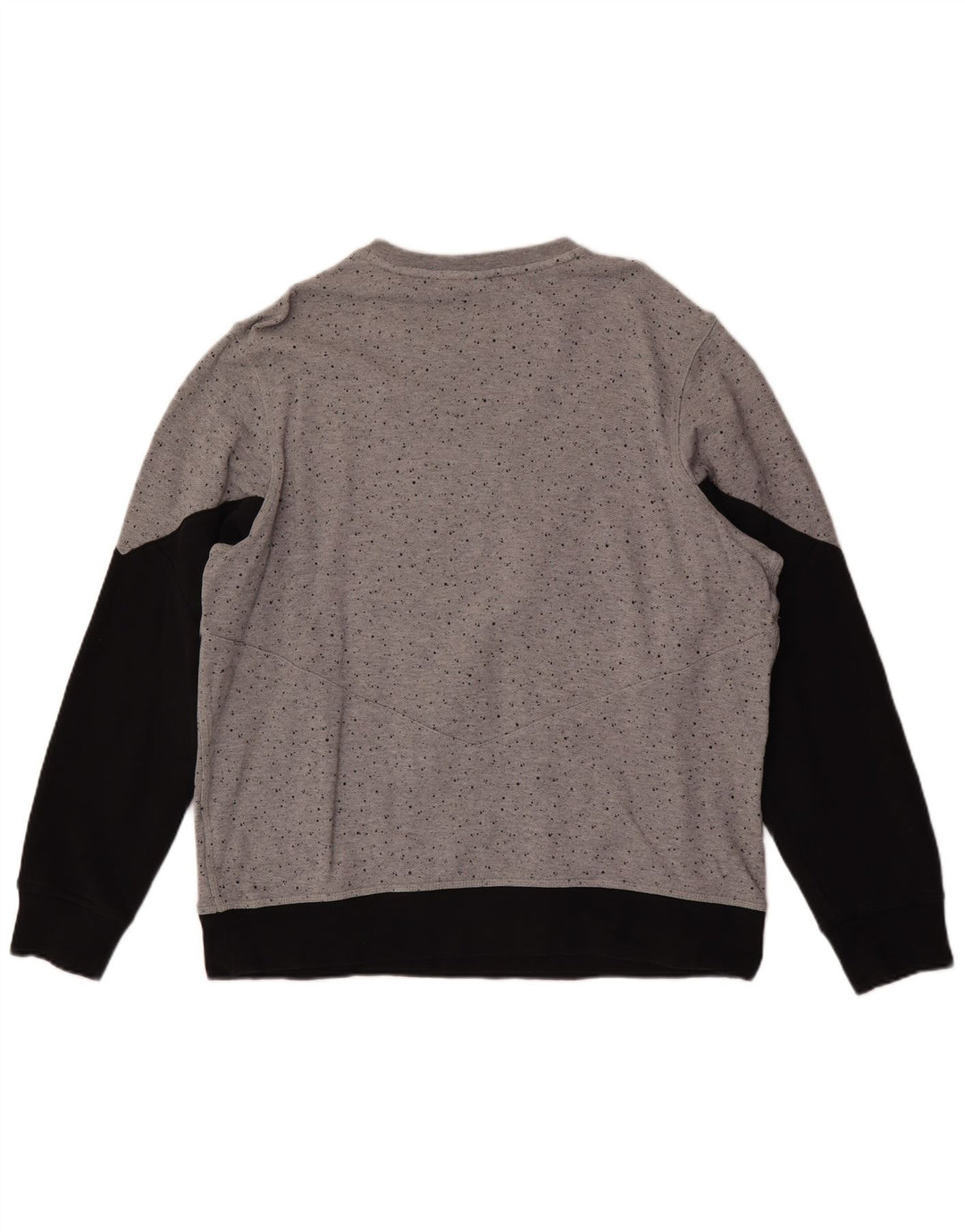 Nike grafisk sweatshirt til mænd XL Grå Colourblock Bomuld