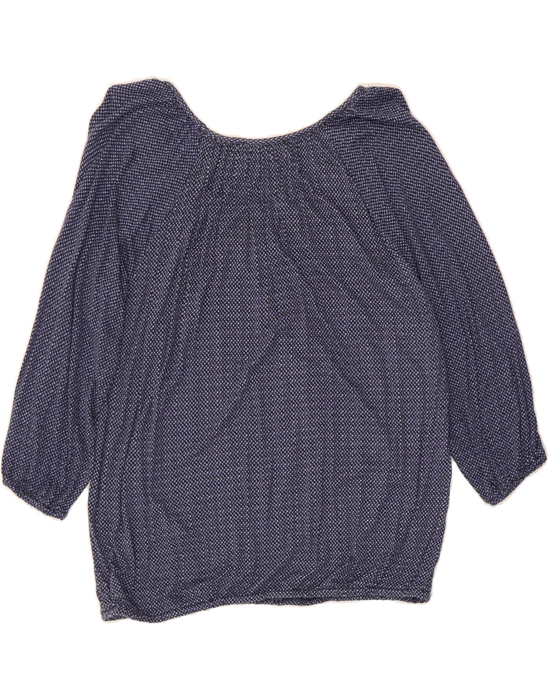 MICHAEL KORS Womens Oversized Blouse Top UK 10 Small Navy Blue Spotted Vintage Michael Kors and Second-Hand Michael Kors from Messina Hembry 