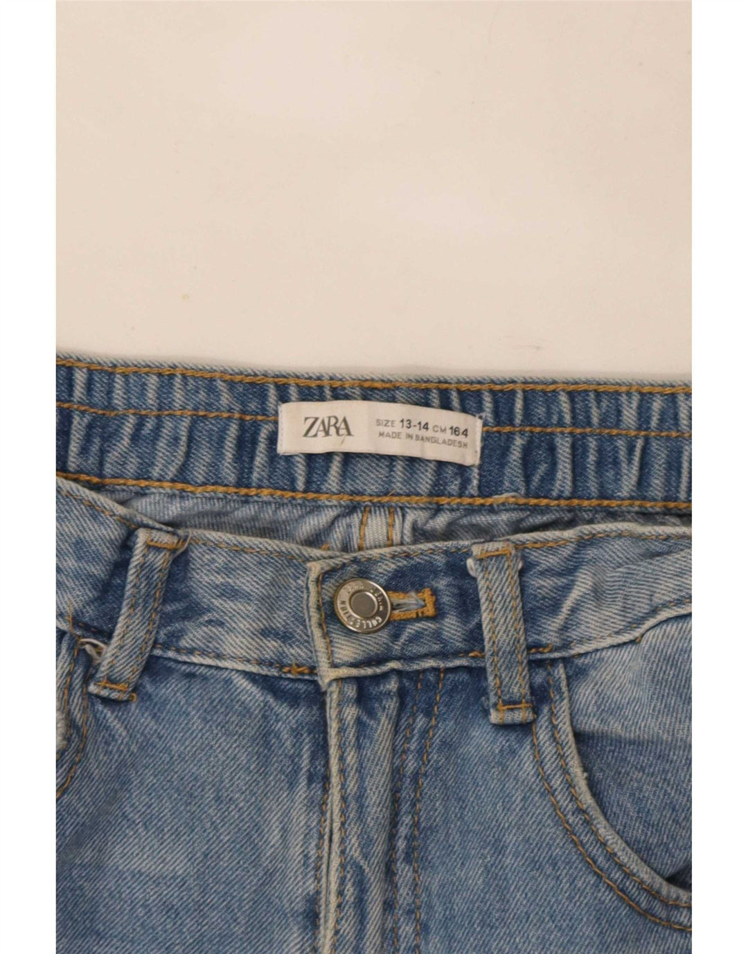 Zara Boys Distressed Straight Jeans 13-14 år B28 L25 Blå