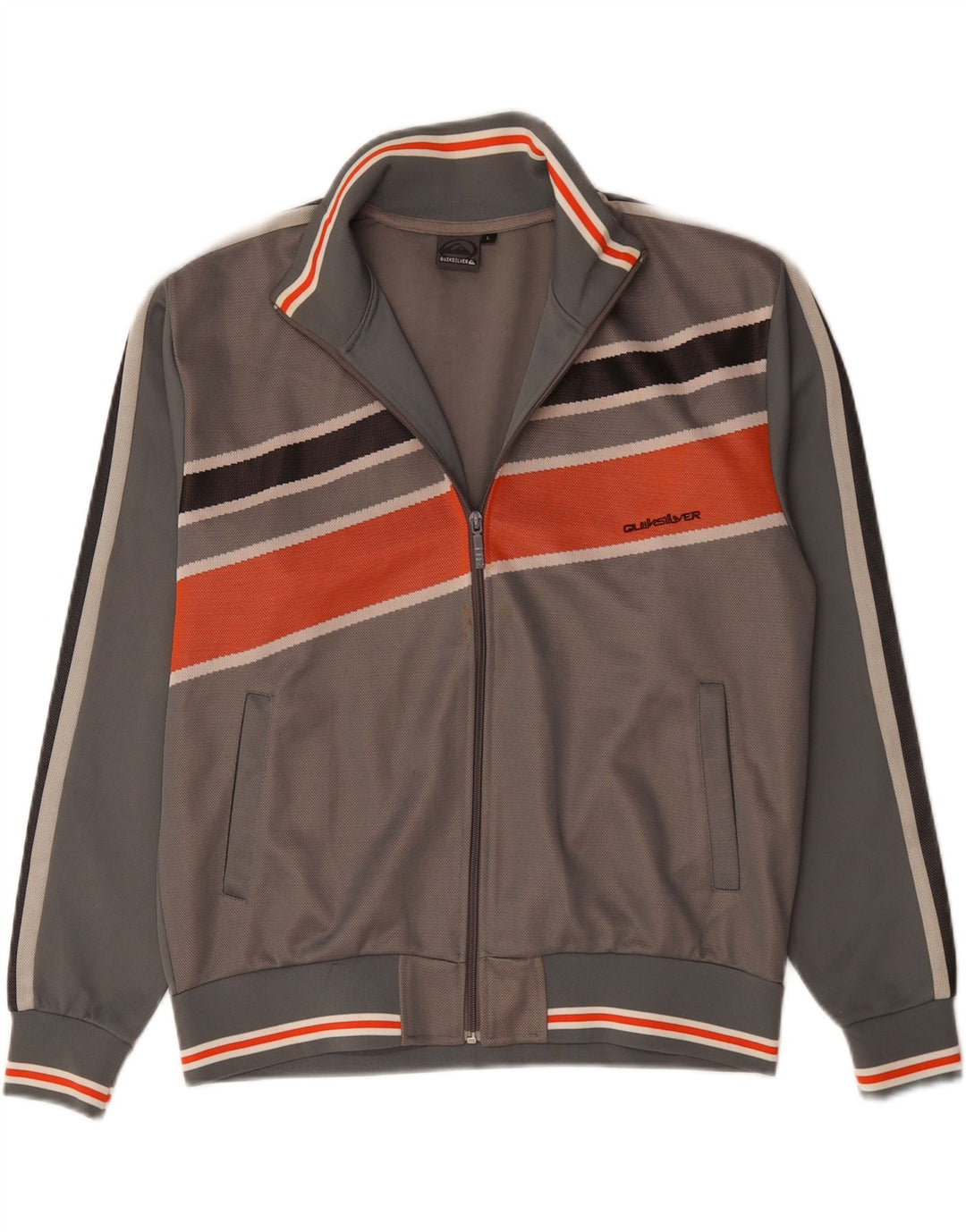 QUIKSILVER Træningsdragt til mænd, topjakke, stor grå farveblok