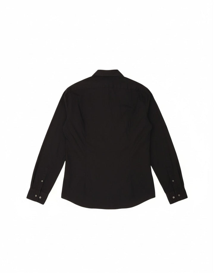 CALVIN KLEIN Mens Slim Fit Shirt Size 41 Large Black