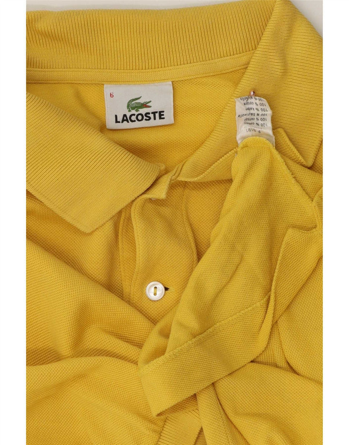 Lacoste herre poloskjorte str. 6 XL Gul bomuld