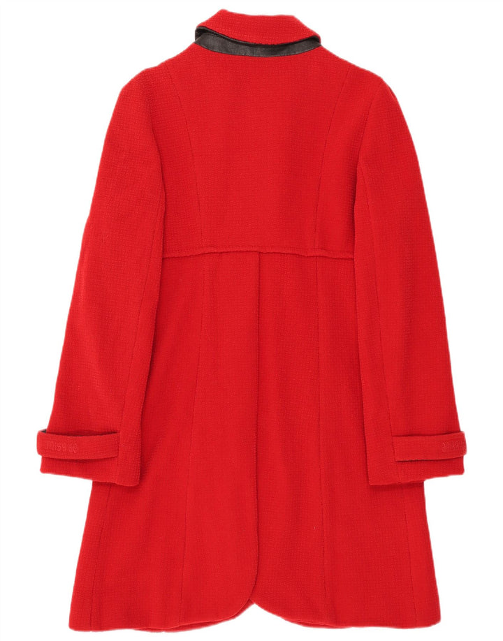 Miss Sixty Womens Overfrakke UK 14 Large Red Wool
