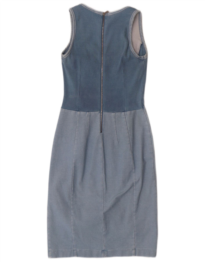 Trussardi Jeans Dame Skede Kjole IT 42 Medium Blue Colourblock