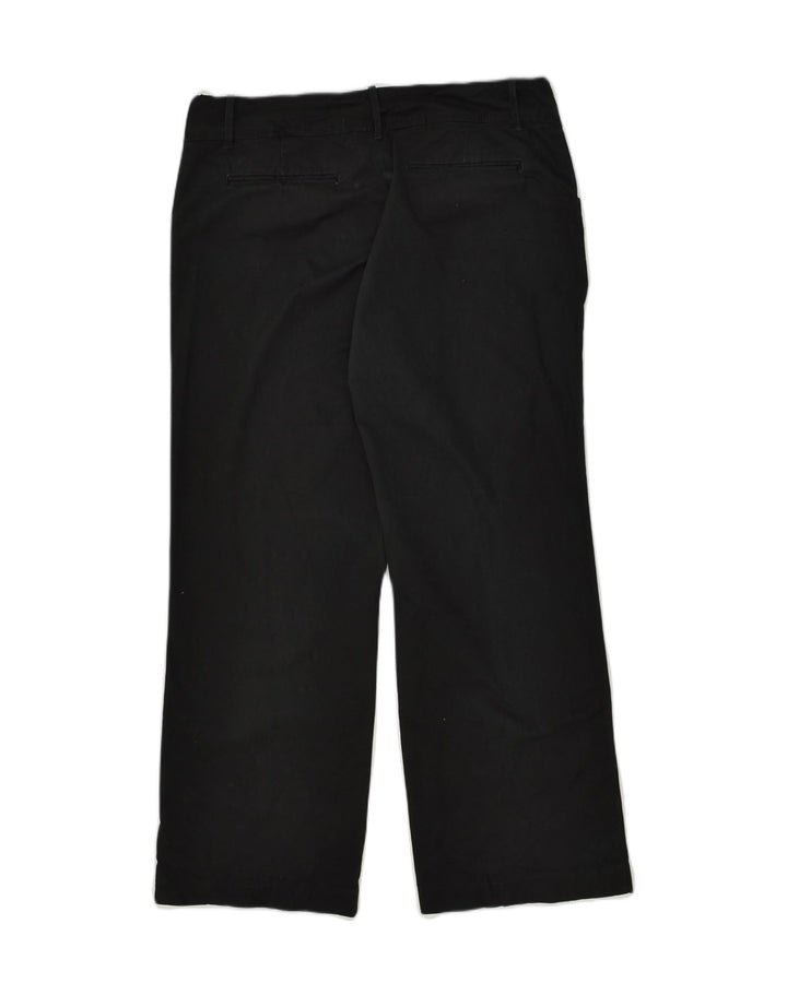 LEE Womens Natural Fit Straight Casual Trousers W36 L30  Black Cotton | Vintage Lee | Thrift | Second-Hand Lee | Used Clothing | Messina Hembry 