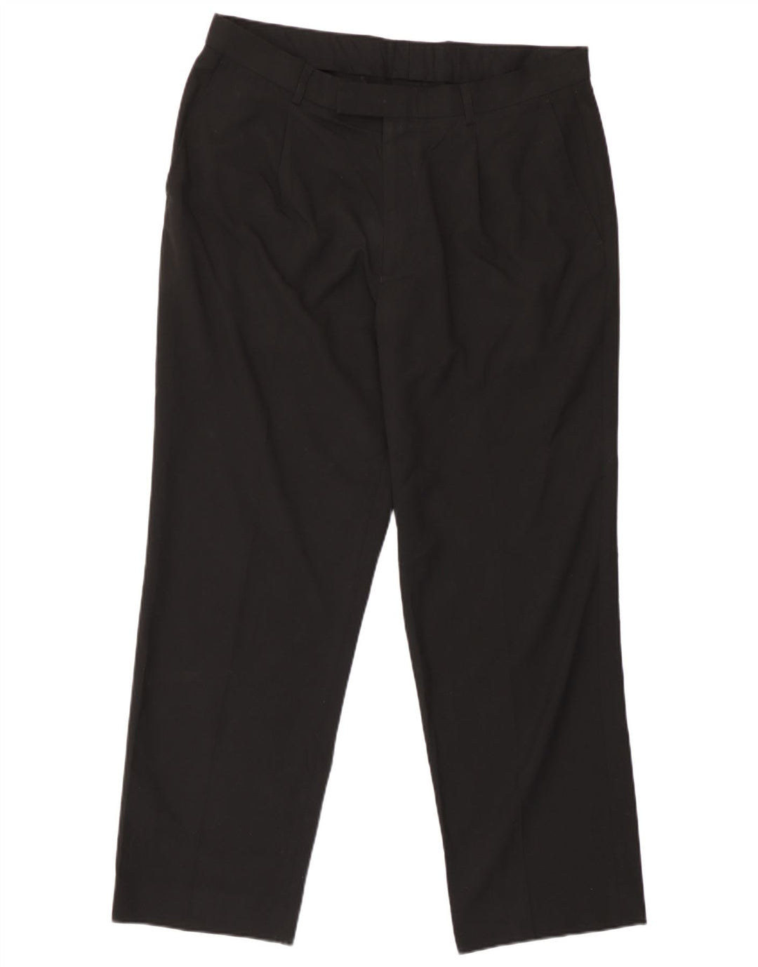 Marks & Spencer Straight Suit bukser til mænd W36 L29 sort polyester