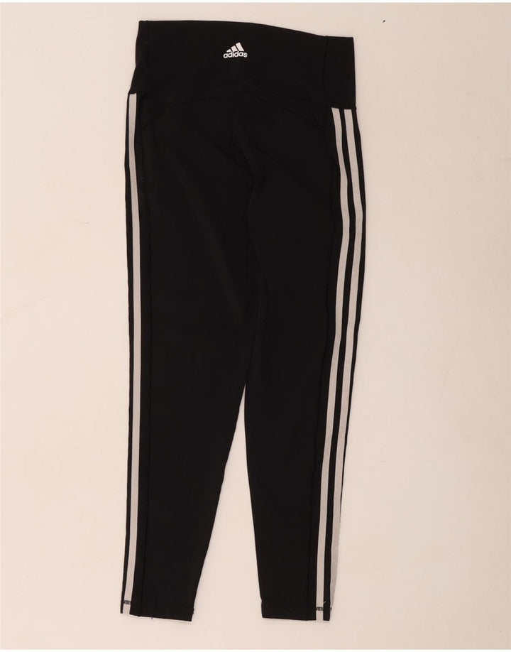 Adidas Womens Crop Leggings UK 12/14 Medium Black