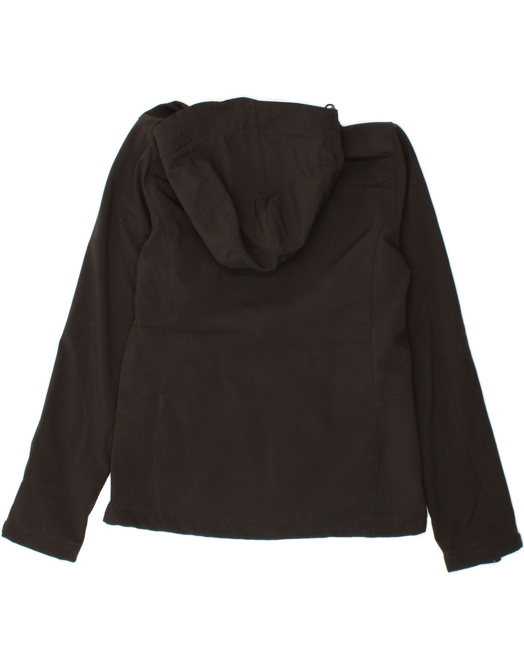 MOUNTAIN WAREHOUSE Womens Hooded Windbreaker Jacket UK 12 Medium Black Vintage Mountain Warehouse and Second-Hand Mountain Warehouse from Messina Hembry 