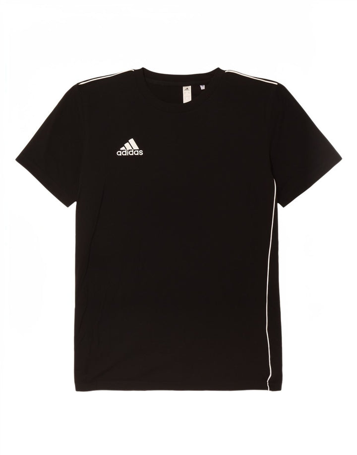 Adidas Herre T-Shirt Top Medium Sort Bomuld