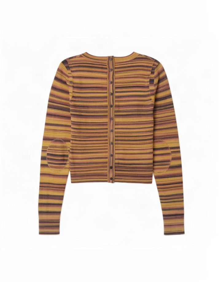 Whistles Dame Crew Neck Jumper Sweater UK 12 Medium Flerfarvet Stribet
