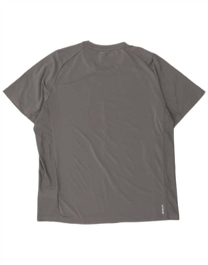 Adidas Herre Climacool T-Shirt Top XL Grå Polyester