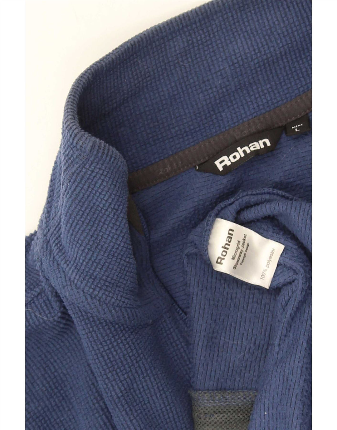 Rohan Herre Fleecejakke UK 40 Large Navy Blue Polyester