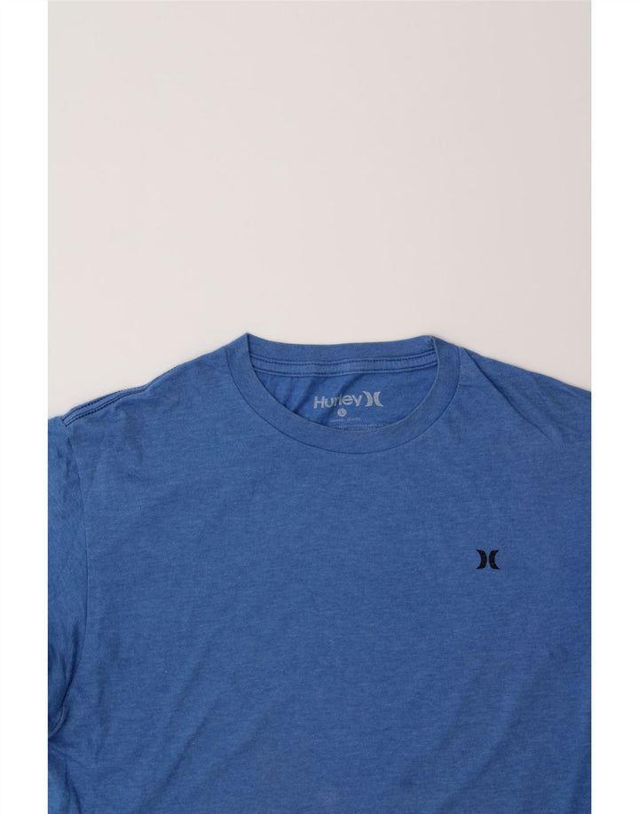 HURLEY Womens T-Shirt Top UK 16 Large Blue Cotton Vintage Hurley and Second-Hand Hurley from Messina Hembry 
