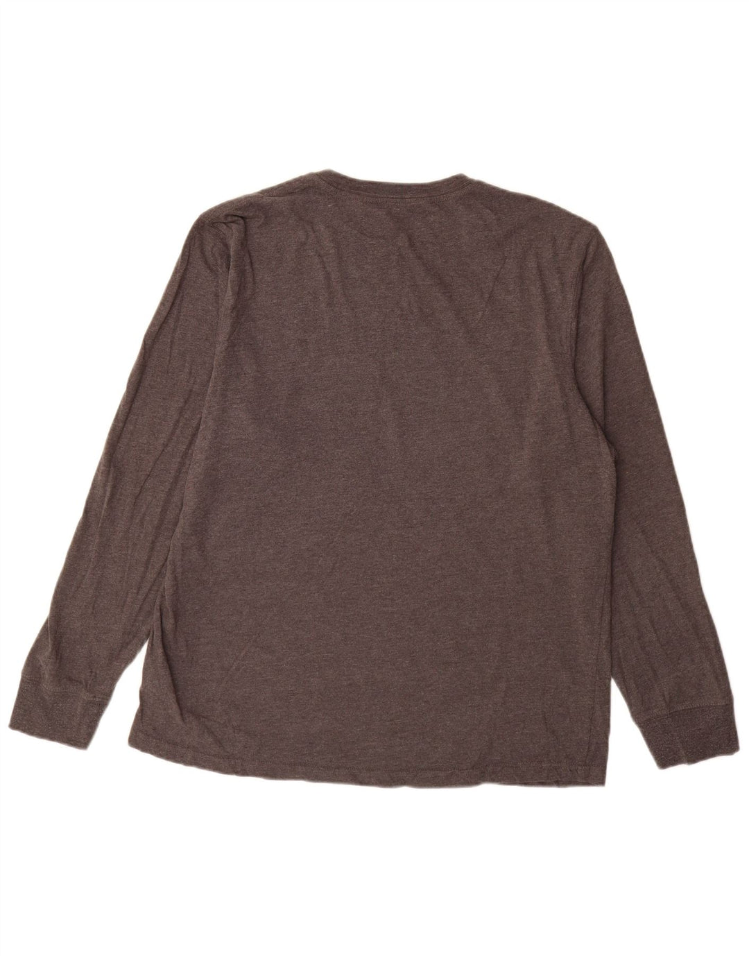 EDDIE BAUER Herre Top Langærmet Stor Grå Bomuld