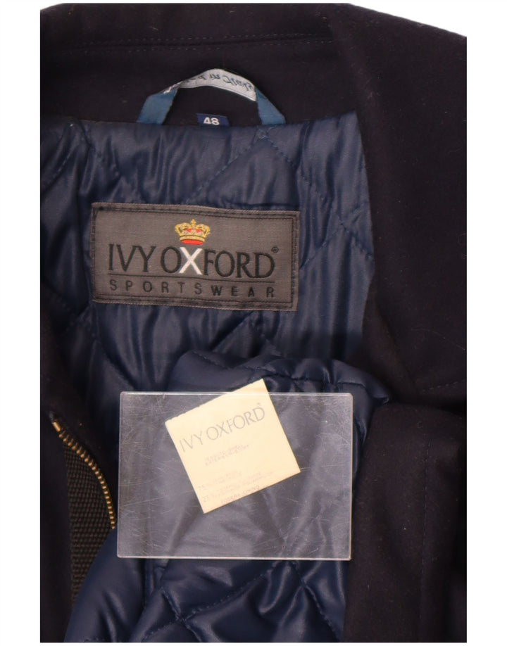 Ivy Oxford Herre Overfrakke IT 48 Medium Navyblå Uld