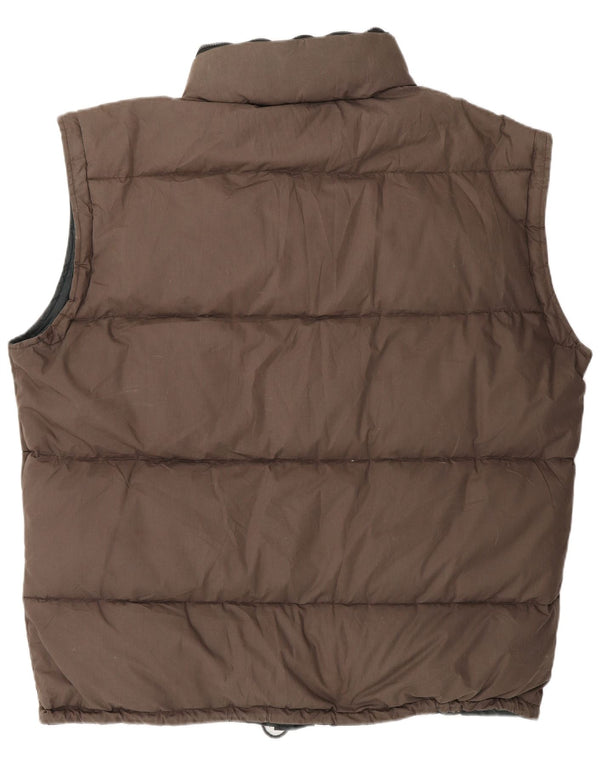 DOLOMITE Mens Hooded Padded Gilet UK 44 2XL Brown