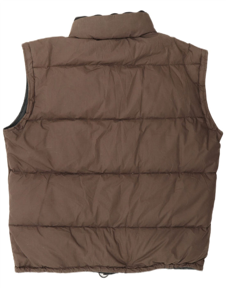 DOLOMITE Mens Hooded Padded Gilet UK 44 2XL Brown